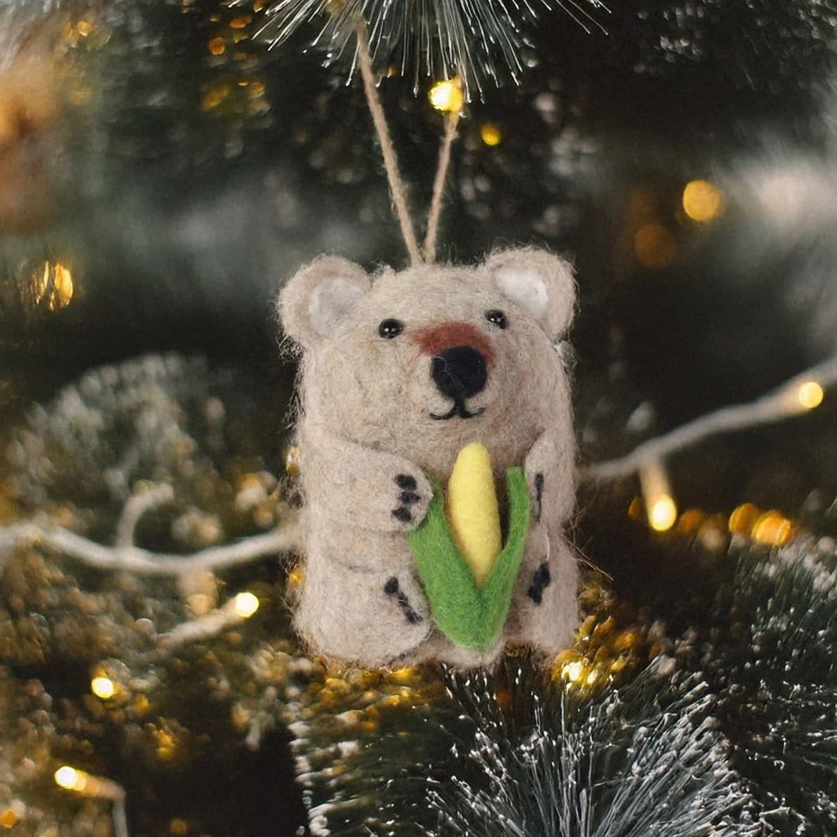 La La Land Felt Wombat Ornament FO-LL08