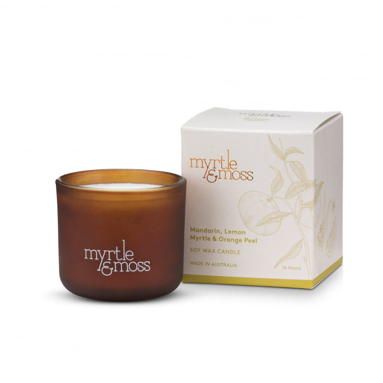 Myrtle & Moss Mandarin Lemon Myrtle and Orange Peel Soy Wax Candle