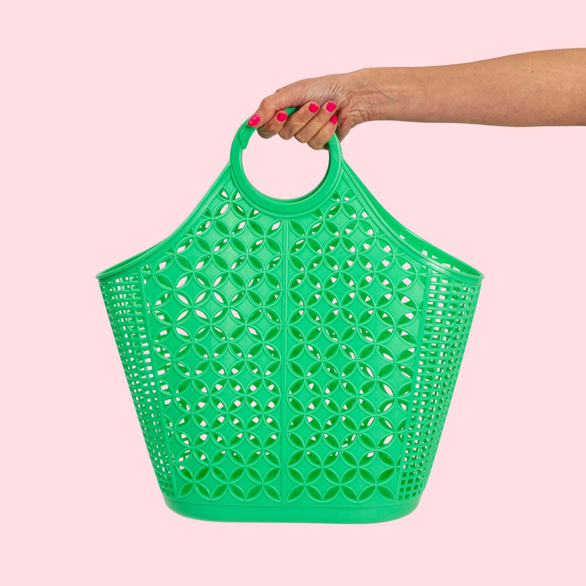 Sunjellies Green Atomic Tote