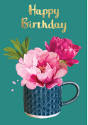 Sarah Kelleher Happy Birthday Flower Mug FF 93 H