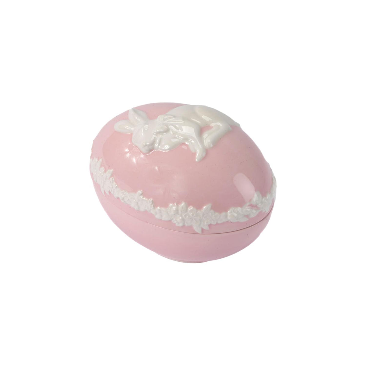Egg Trinket Box Jasper Pink