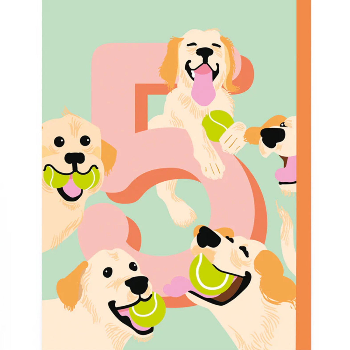 Age 5 Labradors Card