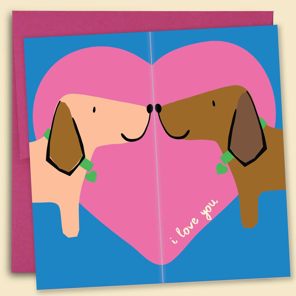 I Love You Dachshund