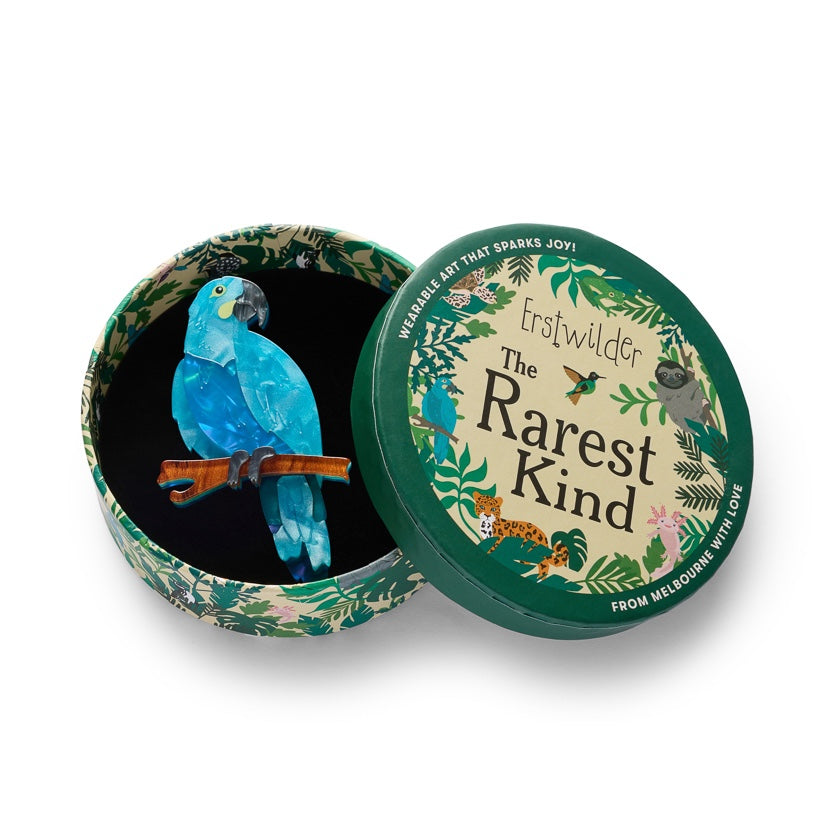 Erstwilder Glaucous Macaw Brooch