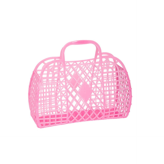 Sunjellies Transluzentes Pink Kleiner Retro Korb