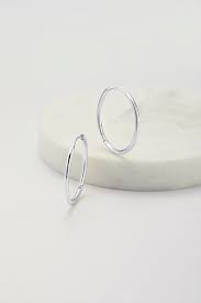 Delilah Hoop Groß Silber