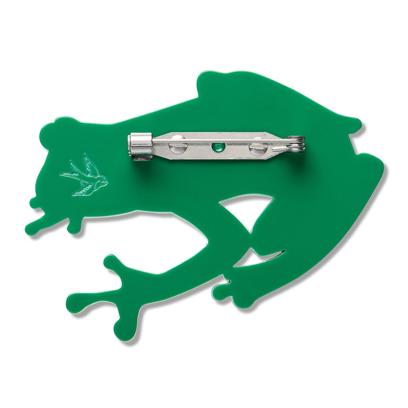 Erstwilder Buckley’s Großer Glasfrosch-Brosche