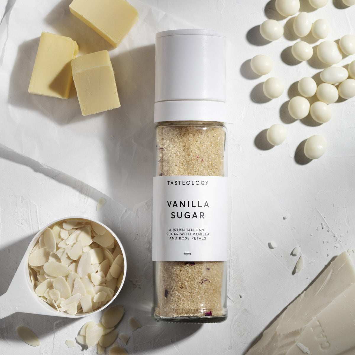Tasteology Vanilla and Rose Cane Sugar