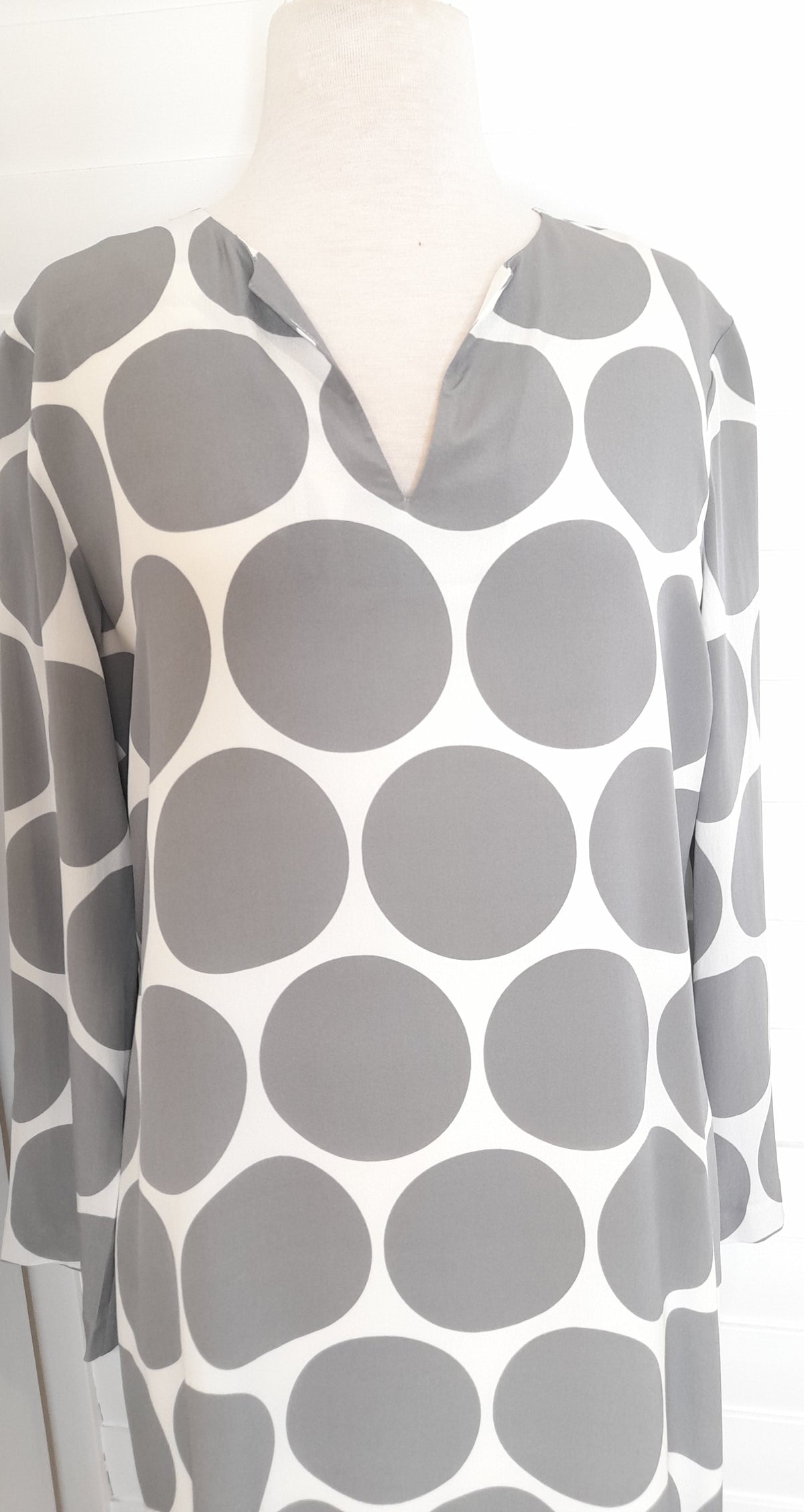 Mary Ella Giant Spot  silk  dress
