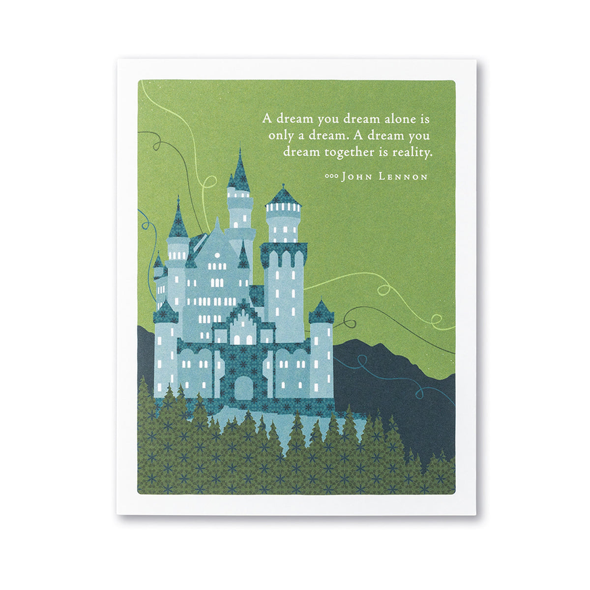 A Dream You Dream Alone - Positively Green Wedding Card 5029