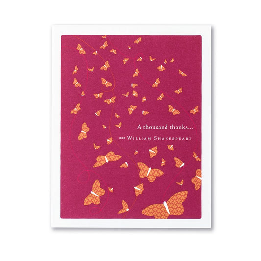 A Thousand Thanks Card 4446
