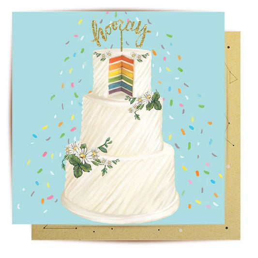 La La Land Hurra Hochzeitstortenkarte