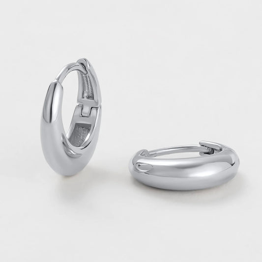 Cleo Hoop Large Silver 7351