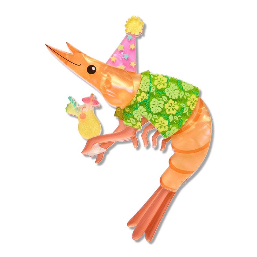Erstwilder Pascal the Party Prawm Brooch