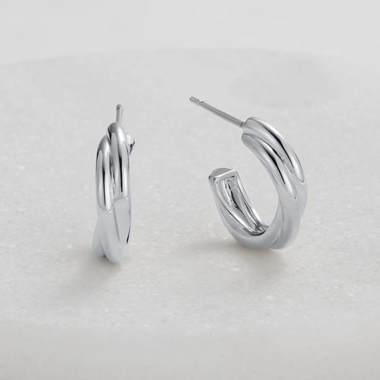 Eloise Hoop Earring Silver 7361