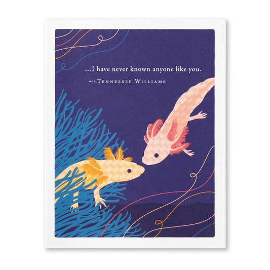I Have Never Known Anyone Like You - Positiv grüne Freundschaftskarte 0619