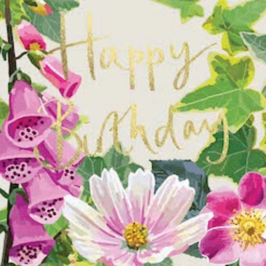 Sarah Kelleher Happy Birthday Summer Florals Card