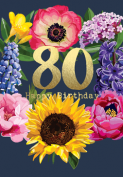 Sarah Kelleher 80th Birthday Card