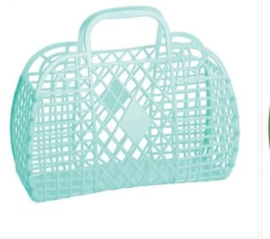 Sunjellies Retro Baskets Mint Large