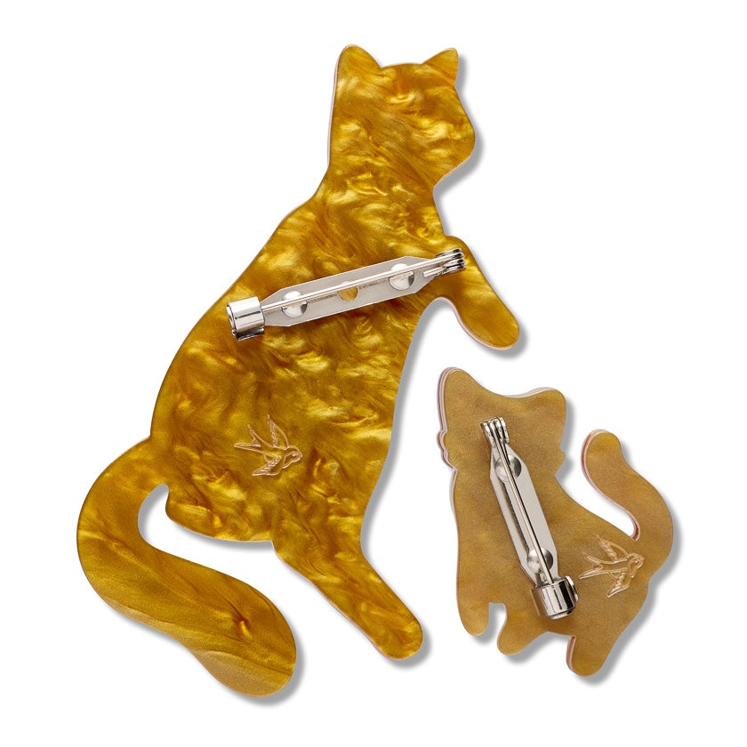 Erstwilder Purrfect Harmony Brooch Pair
