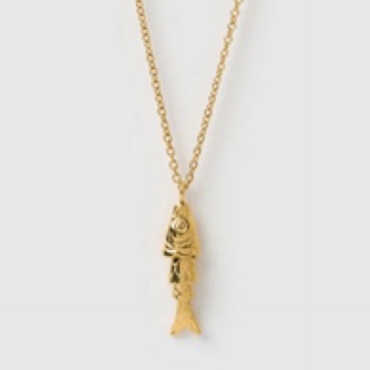 Gold Fishbone Necklace by Arms of Eve