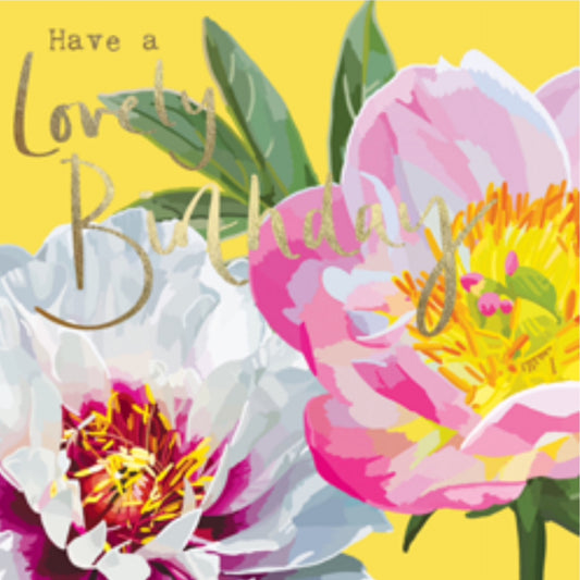 Sarah Kelleher Lovely Birthday Summer Florals Card