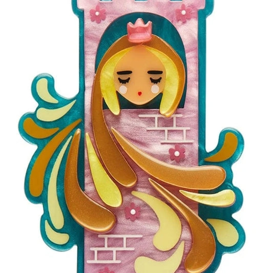 Erstwilder Let Your Hair Down Brooch