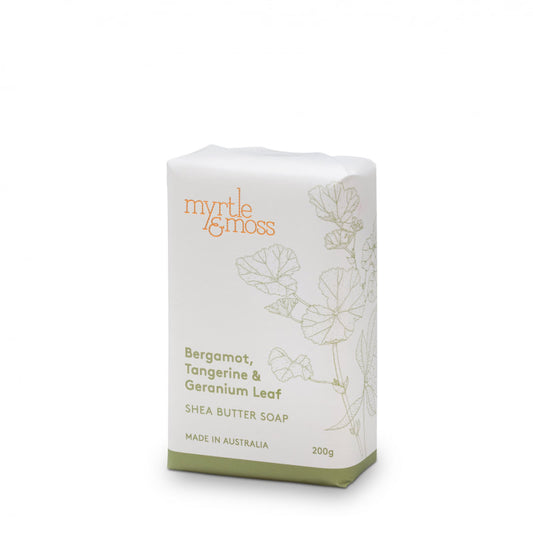 Myrtle and Moss Soap Bergamot Tangerine and Geranium Leaf