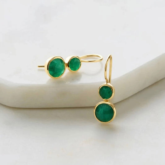 Mindi Earring Beryl Emerald 6950