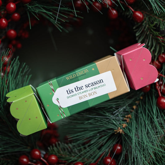 Tis The Season Shower Steamer x Lip Balm Duo Bon Bon