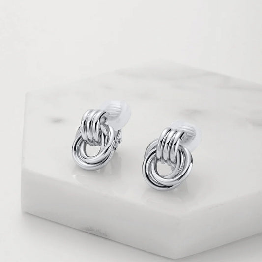 Poppy Clip-On-Ohrringe Silber 6864