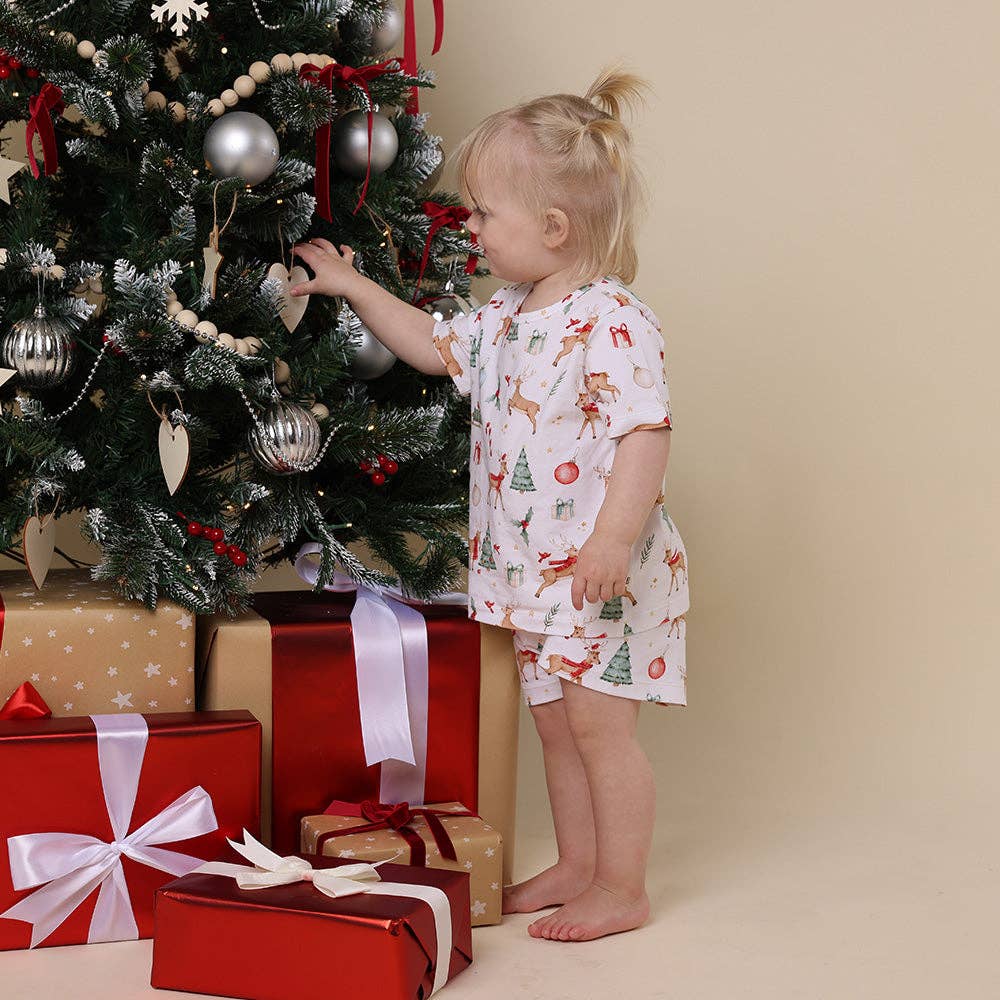 Prancer & Friends Organic Kids PJ Set: Size 3