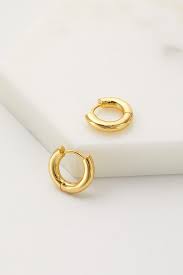Kendall Hoop Small Gold 6416