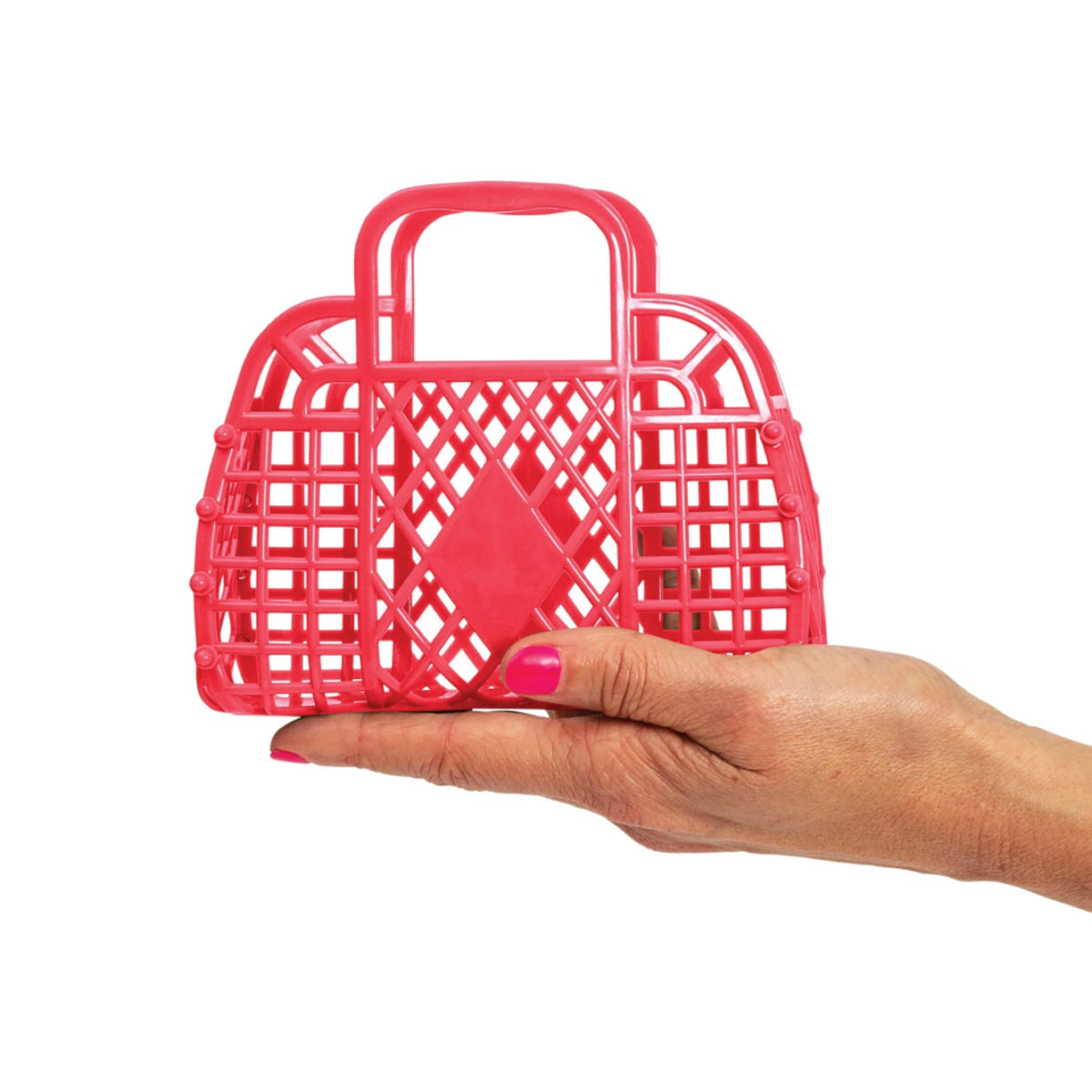 Sunjellies Coral Mini Retro Basket
