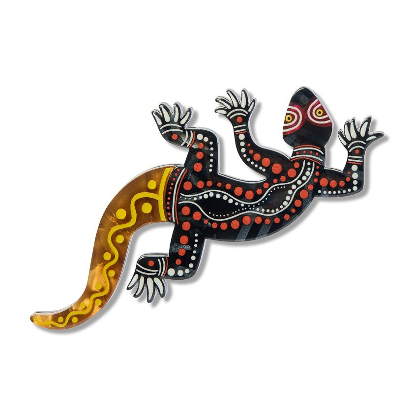Brooke Sutton  Jurutu (Lizard)  Brooch