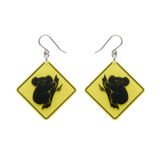 Koala Sign Drop Earrings