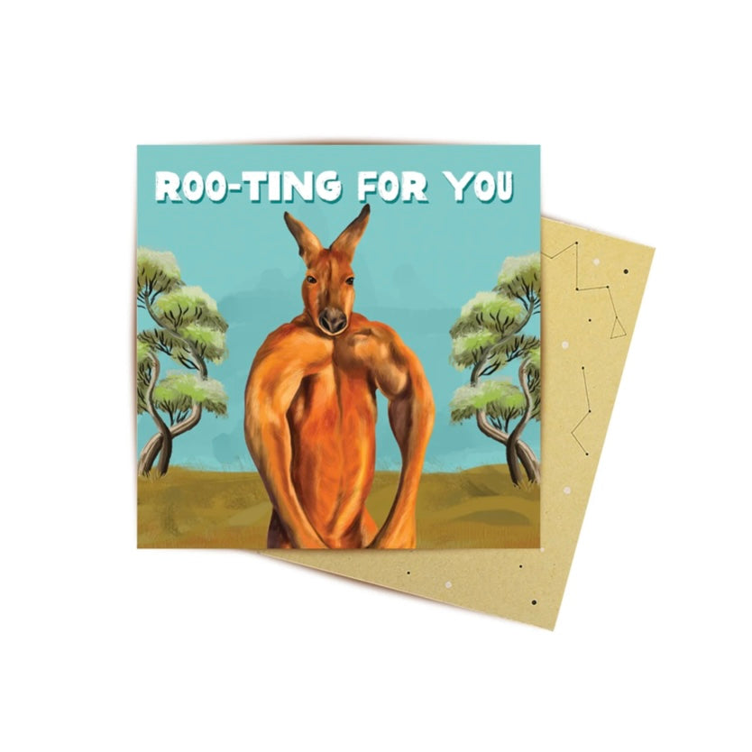 La La Land Muscle Roo Mini Card MC-LL138