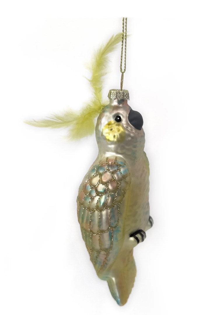 3D Glass Ornament Cockatoo GO-LL01