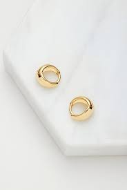 Steph Hoop Small Gold 6660