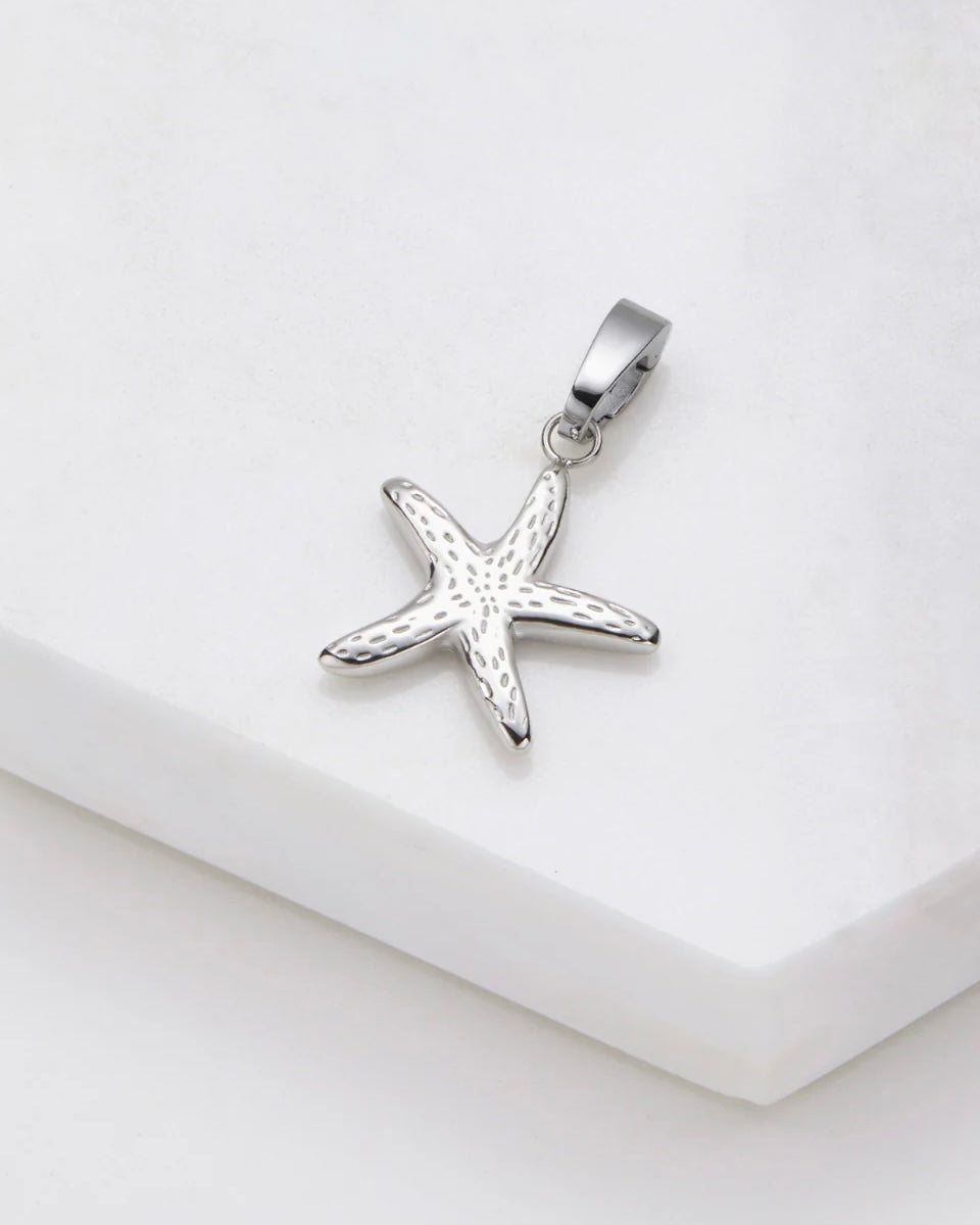 Starfish Charm Silver