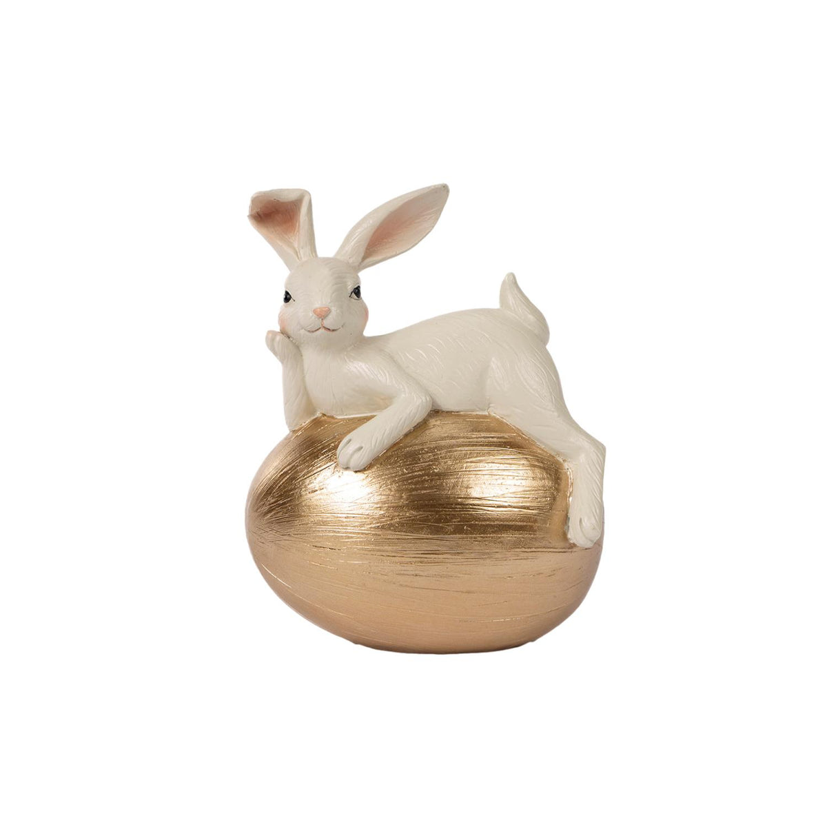 16cm Bunny Laying On Egg