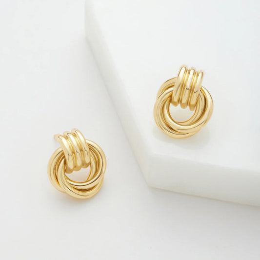 Ohrring Mohnblume Gold 6646