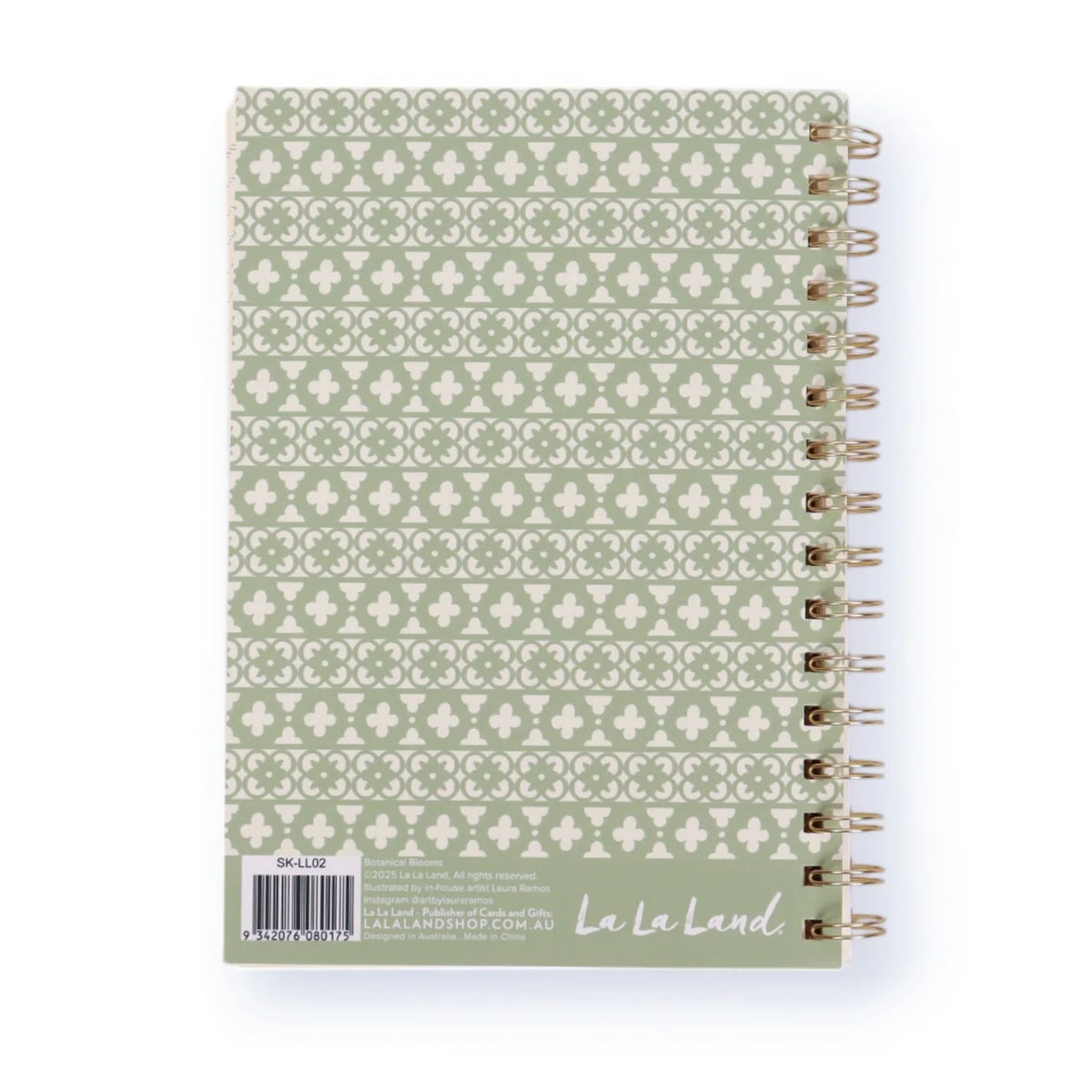 La La Land A5 Spiral Notebook Botanical Blooms