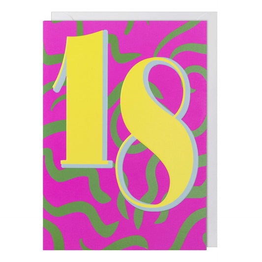 Meraki Grußkarte zum 18. Geburtstag