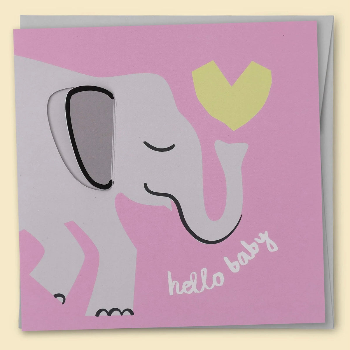 Hello Baby Elephant Pink