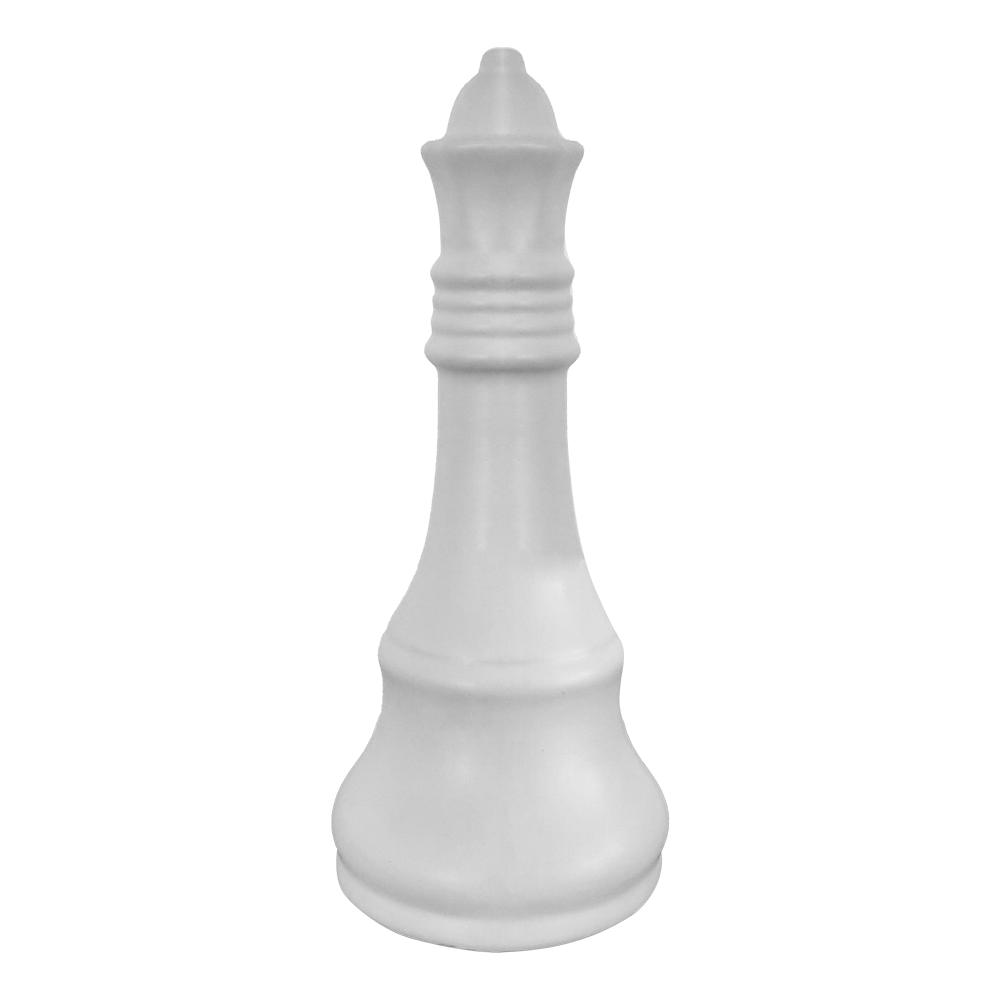 White Ceramic Queen Chess Piece