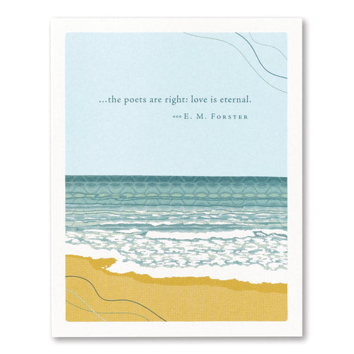 The Poets are Right - Positively Green Sympathy Card 0359