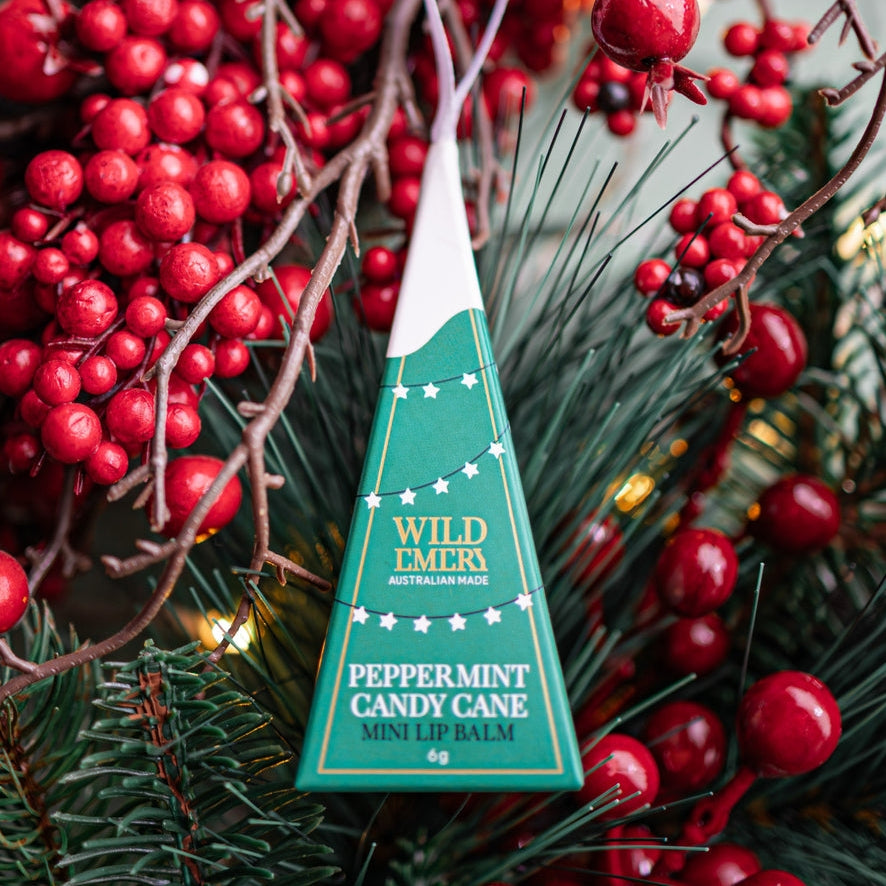Peppermint Candy Cane Mini Lip Balm Ornament