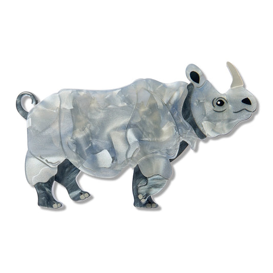 Erstwilder Javan Rhino Brooch