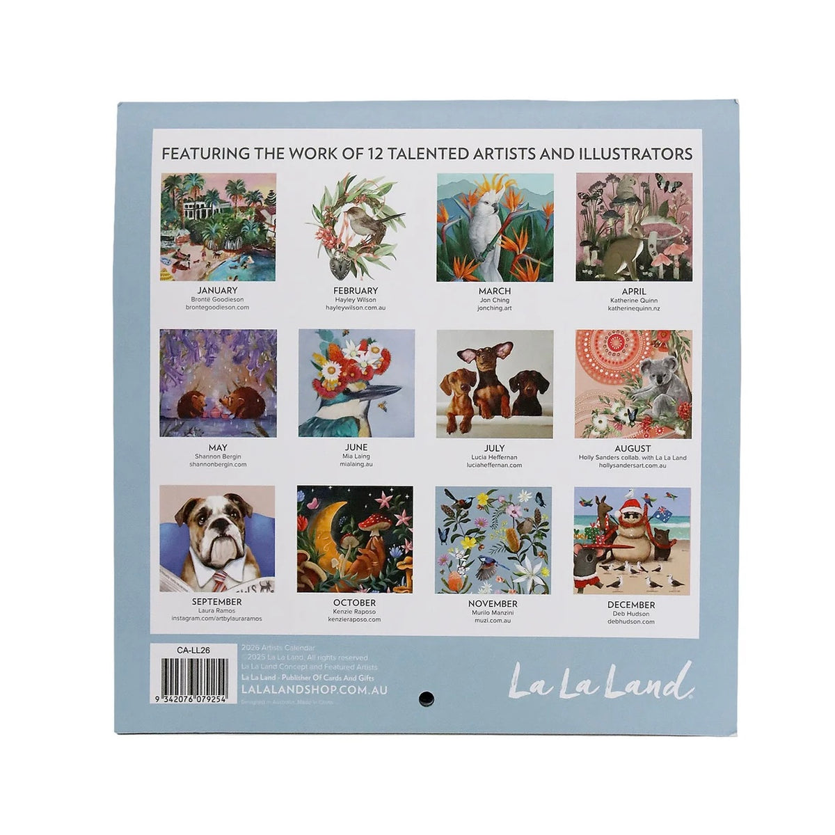 La La Land 2026 Künstlerkalender